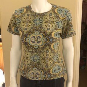 green oilily graphic tee